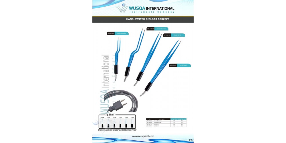 Hand Switch Bipolar Forceps